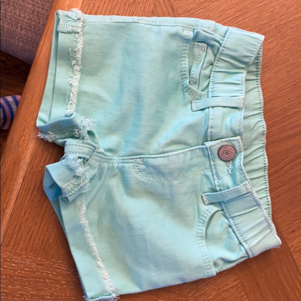 Toddler girl aqua shorts